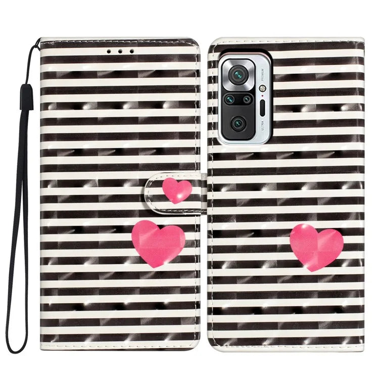 For Xiaomi Redmi Note 10 Pro Max 4G / Note 10 Pro 4G (Global) / (India) Case PU Leather Stand Phone Cover
