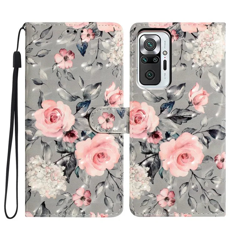 For Xiaomi Redmi Note 10 Pro Max 4G / Note 10 Pro 4G (Global) / (India) Case PU Leather Stand Phone Cover
