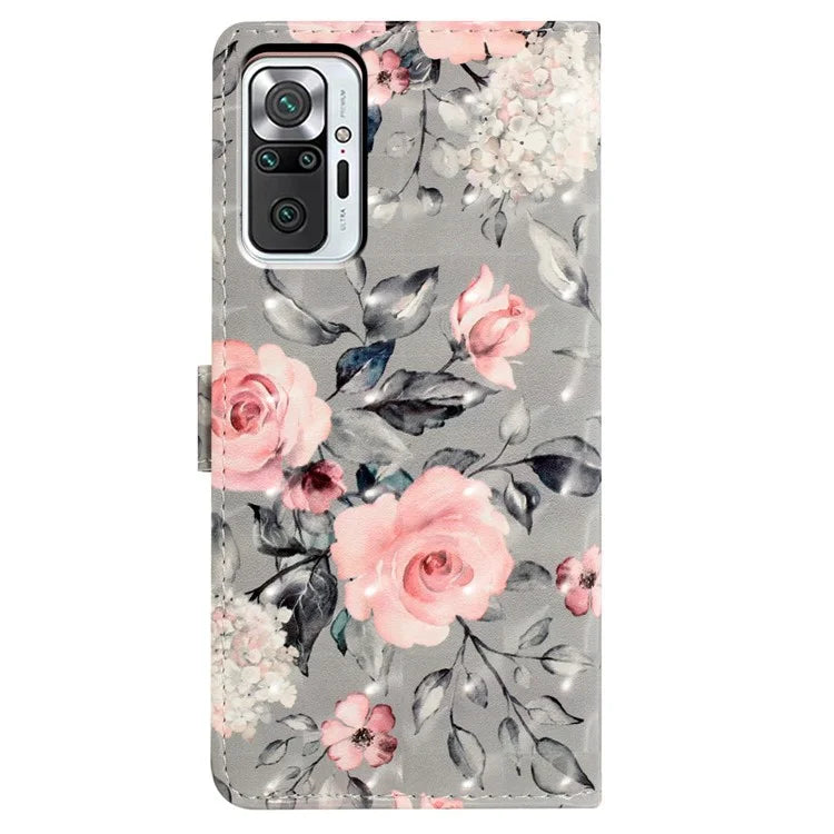 For Xiaomi Redmi Note 10 Pro Max 4G / Note 10 Pro 4G (Global) / (India) Case PU Leather Stand Phone Cover