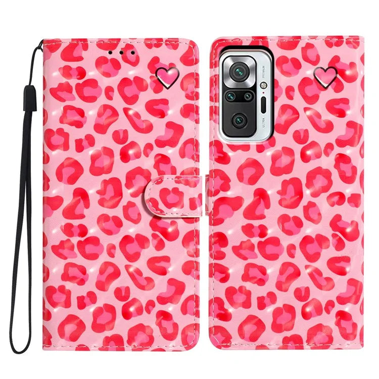 For Xiaomi Redmi Note 10 Pro Max 4G / Note 10 Pro 4G (Global) / (India) Case PU Leather Stand Phone Cover