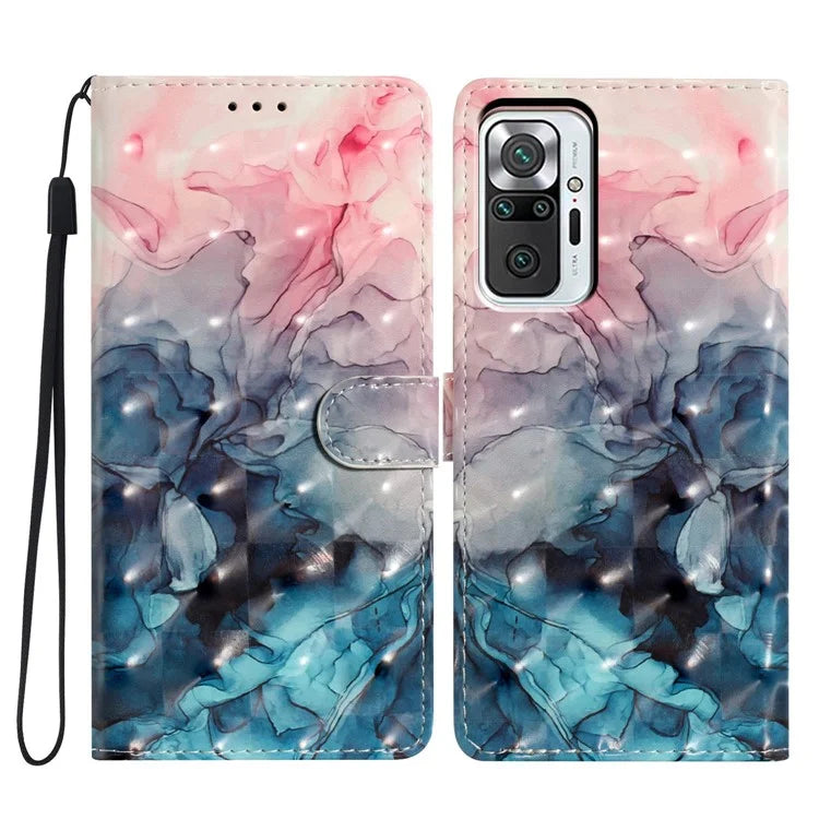 For Xiaomi Redmi Note 10 Pro Max 4G / Note 10 Pro 4G (Global) / (India) Case PU Leather Stand Phone Cover