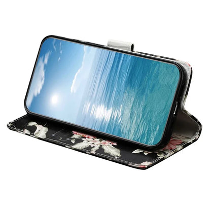 For Samsung Galaxy A05 4G Case PU Leather Wallet Pattern Print Phone Cover