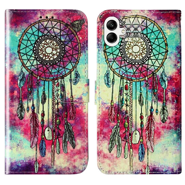 For Samsung Galaxy A05 4G Case PU Leather Wallet Pattern Print Phone Cover