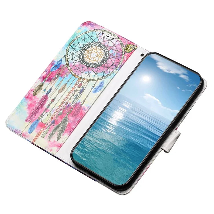 For Samsung Galaxy A05 4G Case PU Leather Wallet Pattern Print Phone Cover