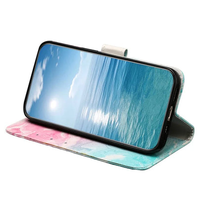 For Samsung Galaxy A05 4G Case PU Leather Wallet Pattern Print Phone Cover