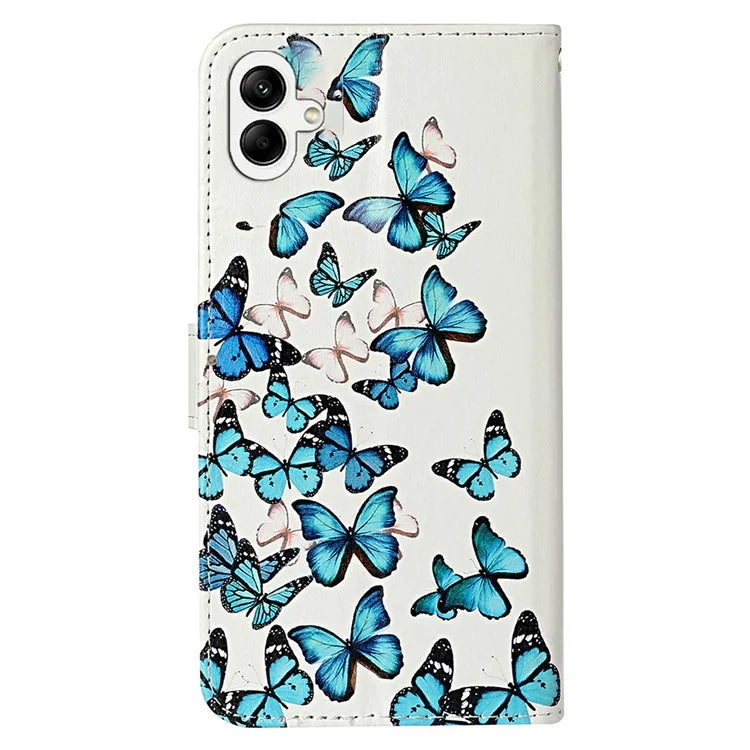 For Samsung Galaxy A05 4G Case PU Leather Wallet Pattern Print Phone Cover