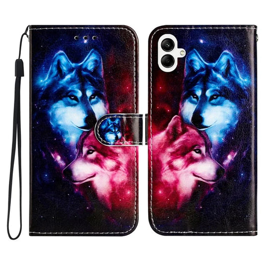 For Samsung Galaxy A05 4G Case PU Leather Stand Pattern Printing Phone Cover