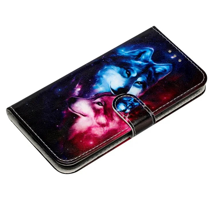 For Samsung Galaxy A05 4G Case PU Leather Stand Pattern Printing Phone Cover
