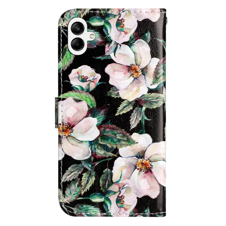 For Samsung Galaxy A05 4G Case PU Leather Stand Pattern Printing Phone Cover