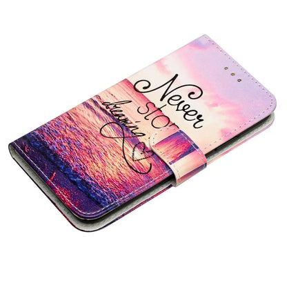 For Samsung Galaxy A05 4G Case PU Leather Stand Pattern Printing Phone Cover