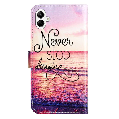 For Samsung Galaxy A05 4G Case PU Leather Stand Pattern Printing Phone Cover