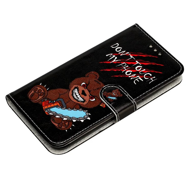 For Samsung Galaxy A05 4G Case PU Leather Stand Pattern Printing Phone Cover
