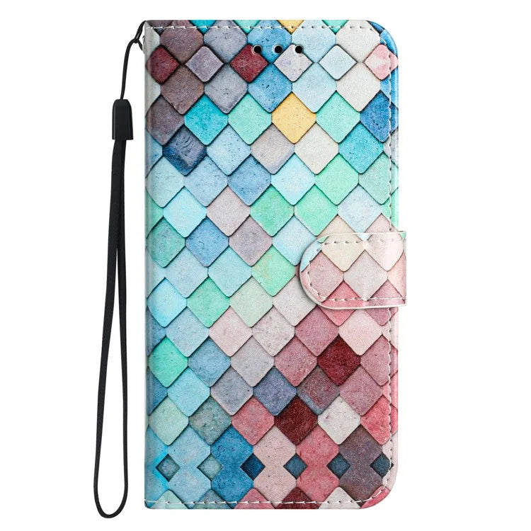 For Samsung Galaxy A05 4G Case PU Leather Stand Pattern Printing Phone Cover