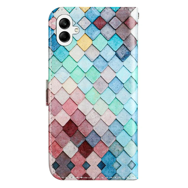 For Samsung Galaxy A05 4G Case PU Leather Stand Pattern Printing Phone Cover