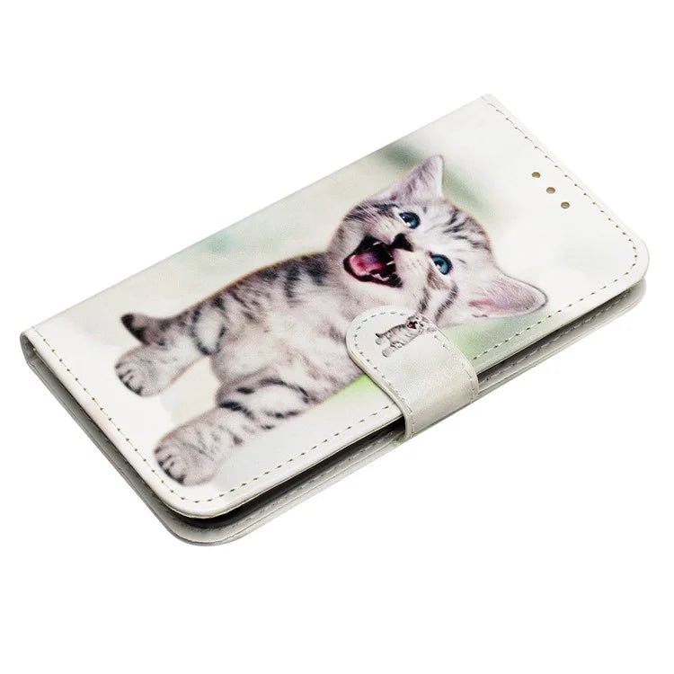 For Samsung Galaxy A05 4G Case PU Leather Stand Pattern Printing Phone Cover