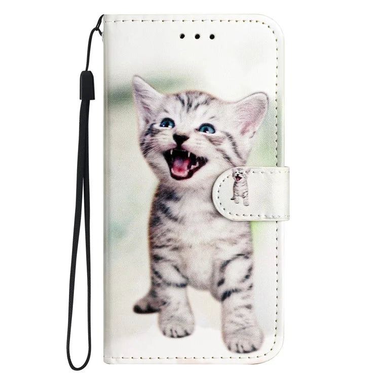 For Samsung Galaxy A05 4G Case PU Leather Stand Pattern Printing Phone Cover