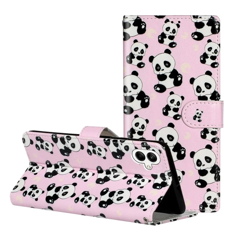 For Samsung Galaxy A05 4G Cover Pattern Printing Anti-drop Phone Leather Case