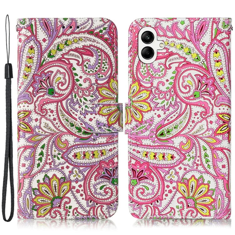 For Samsung Galaxy A05 4G Cover Pattern Printing Anti-drop Phone Leather Case