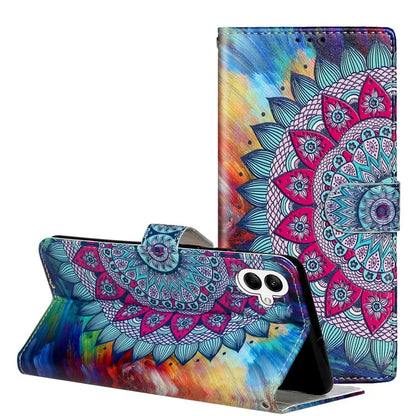 For Samsung Galaxy A05 4G Cover Pattern Printing Anti-drop Phone Leather Case