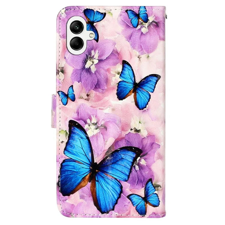 For Samsung Galaxy A05 4G Cover Pattern Printing Anti-drop Phone Leather Case