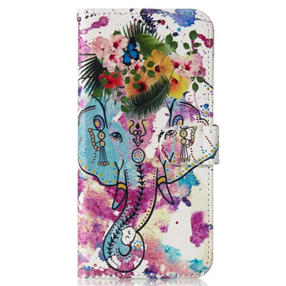 For Samsung Galaxy A05 4G Cover Pattern Printing Anti-drop Phone Leather Case Elephant
