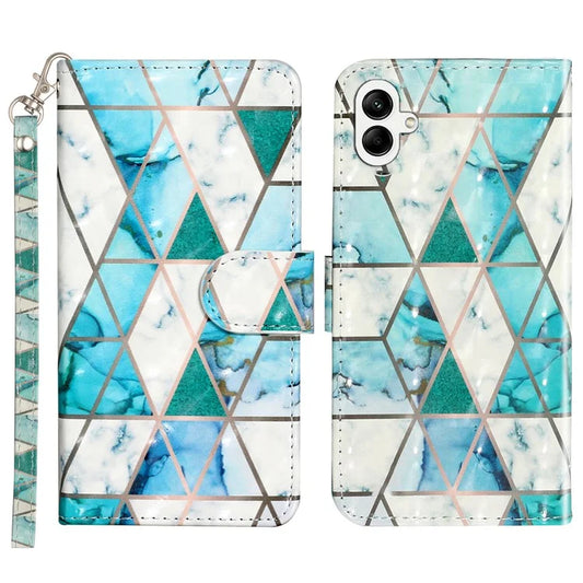 For Samsung Galaxy A05 4G Cover Flip Stand 3D Pattern Print Leather Phone Case