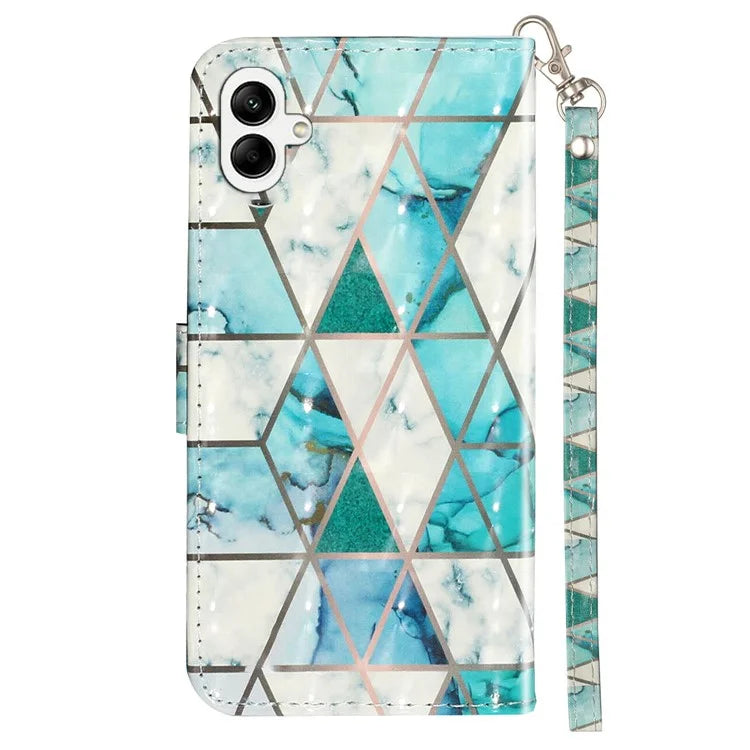 For Samsung Galaxy A05 4G Cover Flip Stand 3D Pattern Print Leather Phone Case