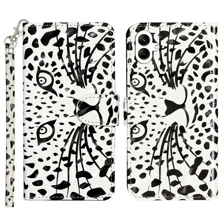 For Samsung Galaxy A05 4G Cover Flip Stand 3D Pattern Print Leather Phone Case