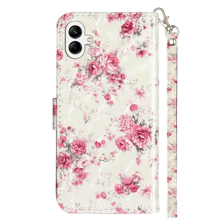 For Samsung Galaxy A05 4G Cover Flip Stand 3D Pattern Print Leather Phone Case