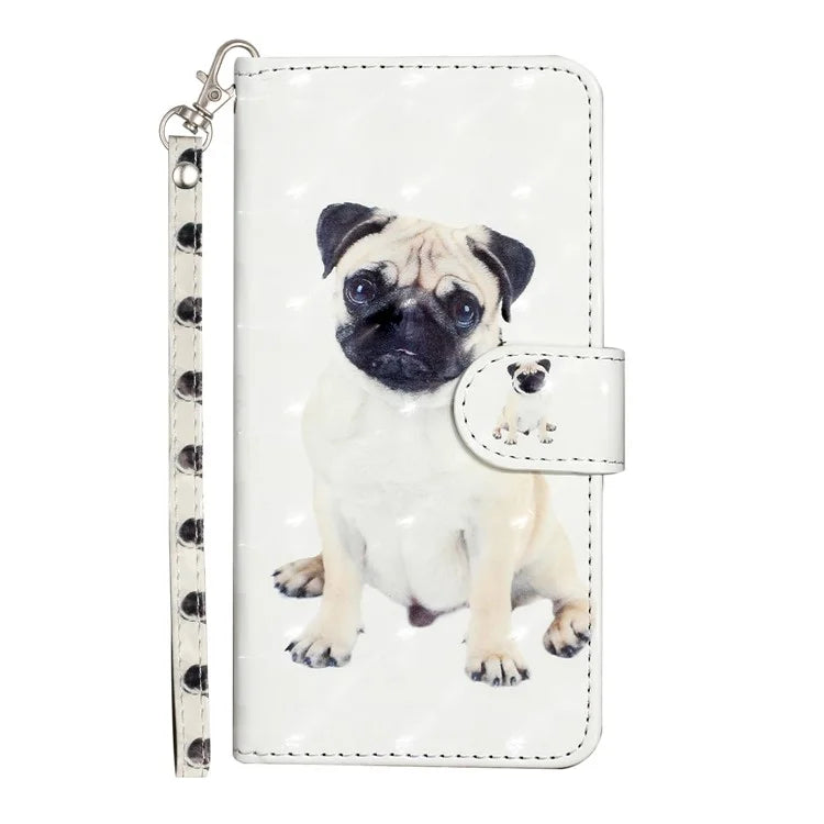 For Samsung Galaxy A05 4G Cover Flip Stand 3D Pattern Print Leather Phone Case
