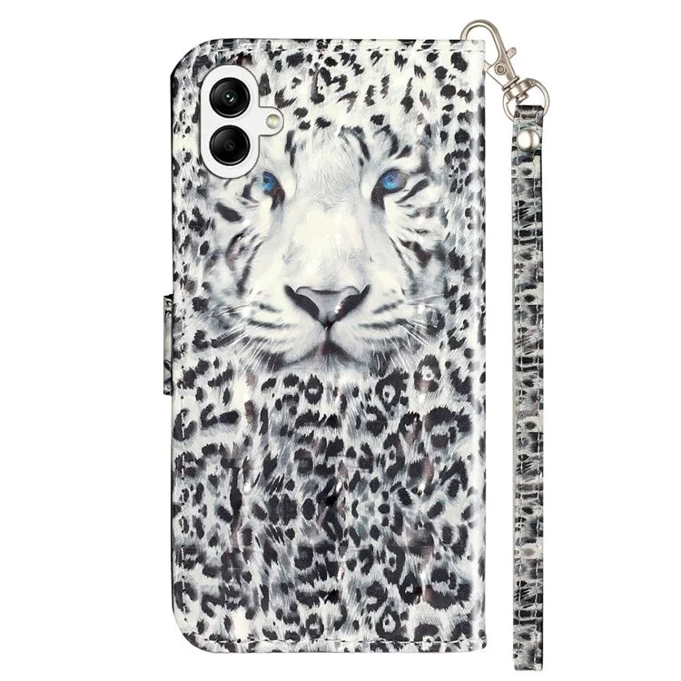 For Samsung Galaxy A05 4G Cover Flip Stand 3D Pattern Print Leather Phone Case