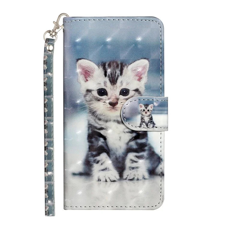 For Samsung Galaxy A05 4G Cover Flip Stand 3D Pattern Print Leather Phone Case