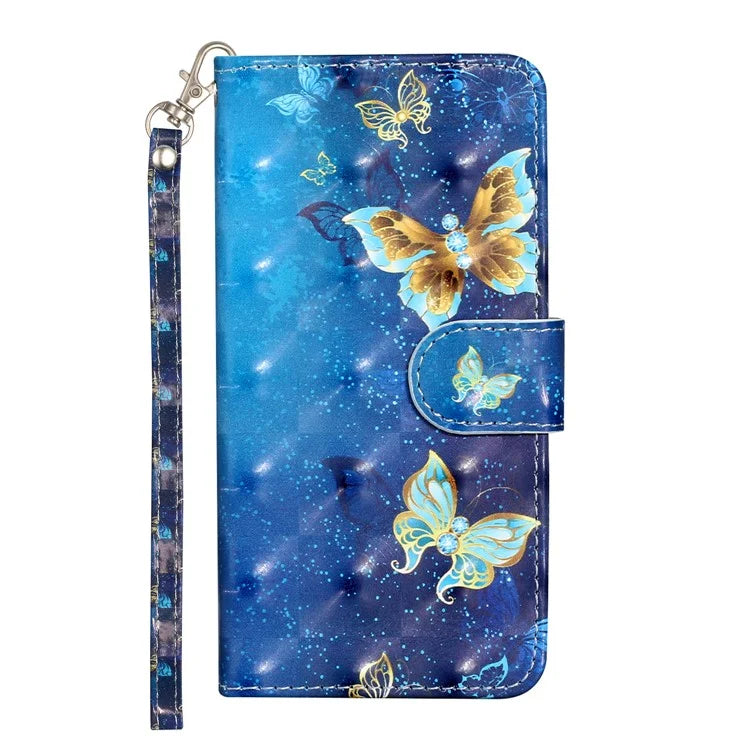For Samsung Galaxy A05 4G Cover Flip Stand 3D Pattern Print Leather Phone Case