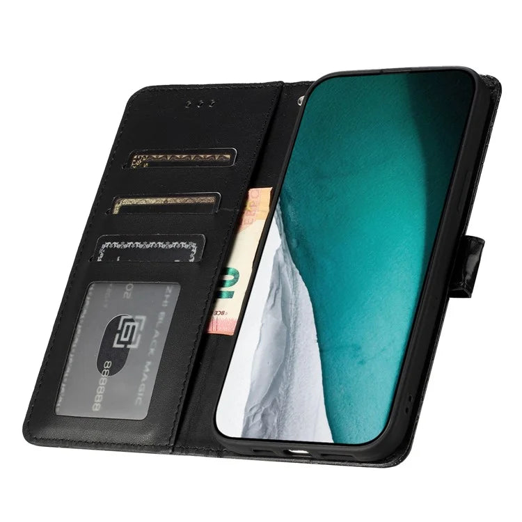 For Samsung Galaxy A05 4G Leather Case Crocodile Texture Wallet Cover