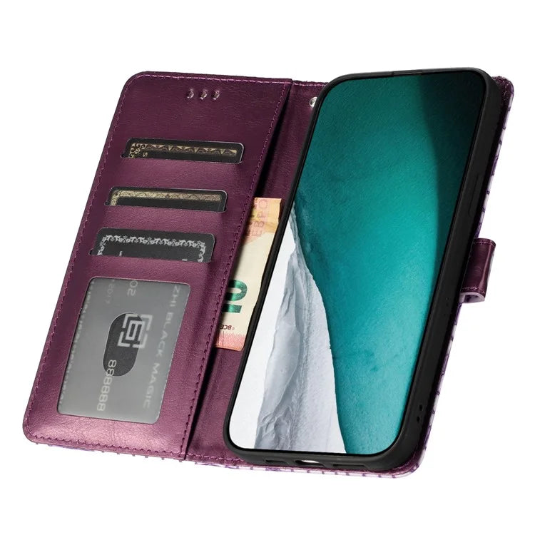 For Samsung Galaxy A05 4G Leather Case Crocodile Texture Wallet Cover