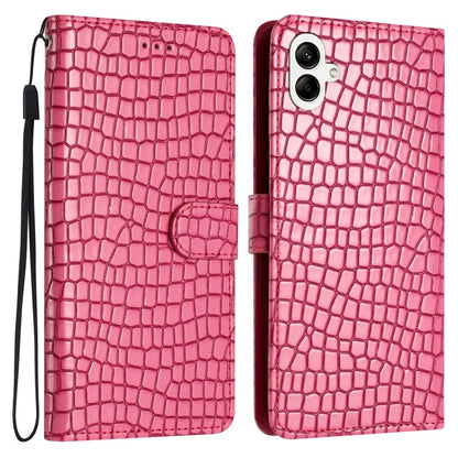 For Samsung Galaxy A05 4G Leather Case Crocodile Texture Wallet Cover