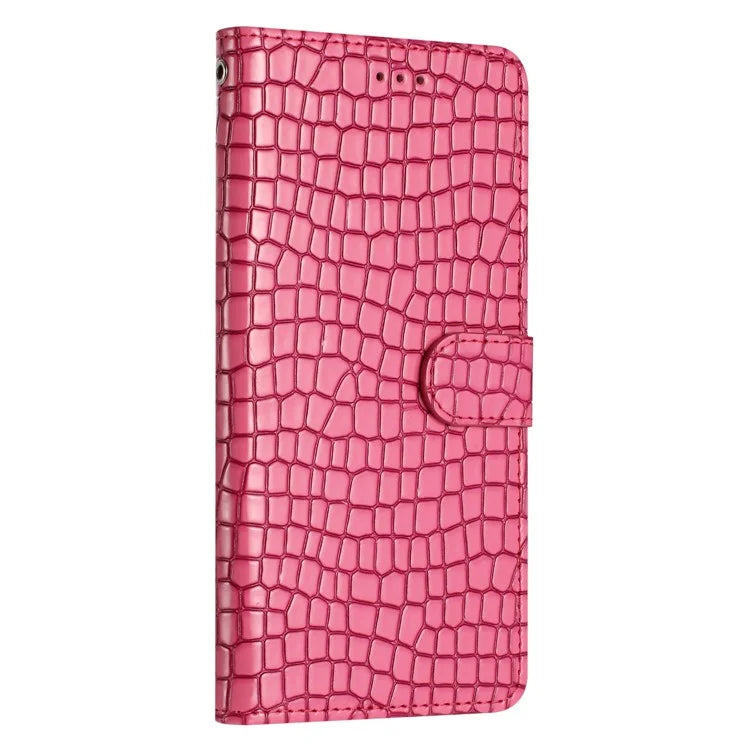 For Samsung Galaxy A05 4G Leather Case Crocodile Texture Wallet Cover