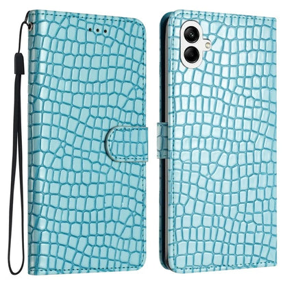 For Samsung Galaxy A05 4G Leather Case Crocodile Texture Wallet Cover