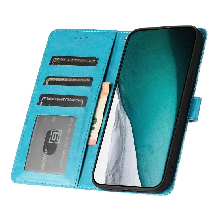 For Samsung Galaxy A05 4G Leather Case Crocodile Texture Wallet Cover
