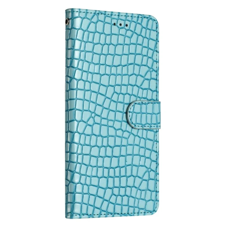 For Samsung Galaxy A05 4G Leather Case Crocodile Texture Wallet Cover