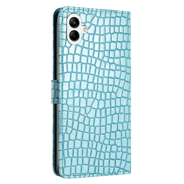 For Samsung Galaxy A05 4G Leather Case Crocodile Texture Wallet Cover