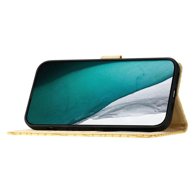 For Samsung Galaxy A05 4G Leather Case Crocodile Texture Wallet Cover