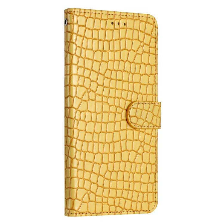 For Samsung Galaxy A05 4G Leather Case Crocodile Texture Wallet Cover