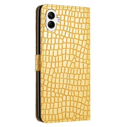 For Samsung Galaxy A05 4G Leather Case Crocodile Texture Wallet Cover