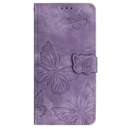 For Samsung Galaxy A05 4G Case Butterfly Imprinted PU Leather Anti-drop Phone Cover with Strap