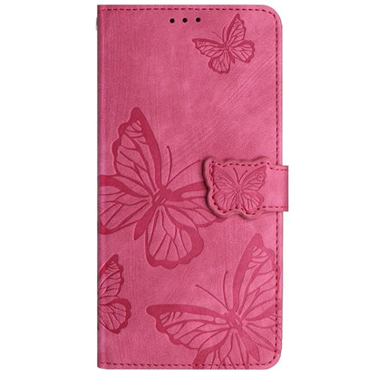 For Samsung Galaxy A05 4G Case Butterfly Imprinted PU Leather Anti-drop Phone Cover with Strap