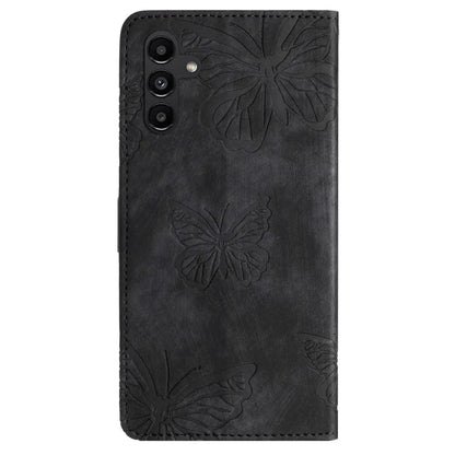 For Samsung Galaxy A15 5G Case Butterfly Imprinted Cell Phone Leather Cover with Strap