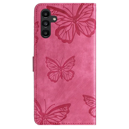 For Samsung Galaxy A15 5G Case Butterfly Imprinted Cell Phone Leather Cover with Strap