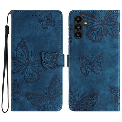 For Samsung Galaxy A15 5G Case Butterfly Imprinted Cell Phone Leather Cover with Strap