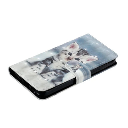 For Samsung Galaxy A15 5G Cover 3D Pattern Print Flip Stand Leather Phone Case
